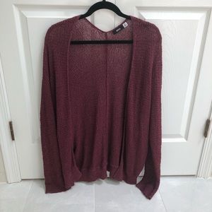 Urban outfitters wine red cardigan